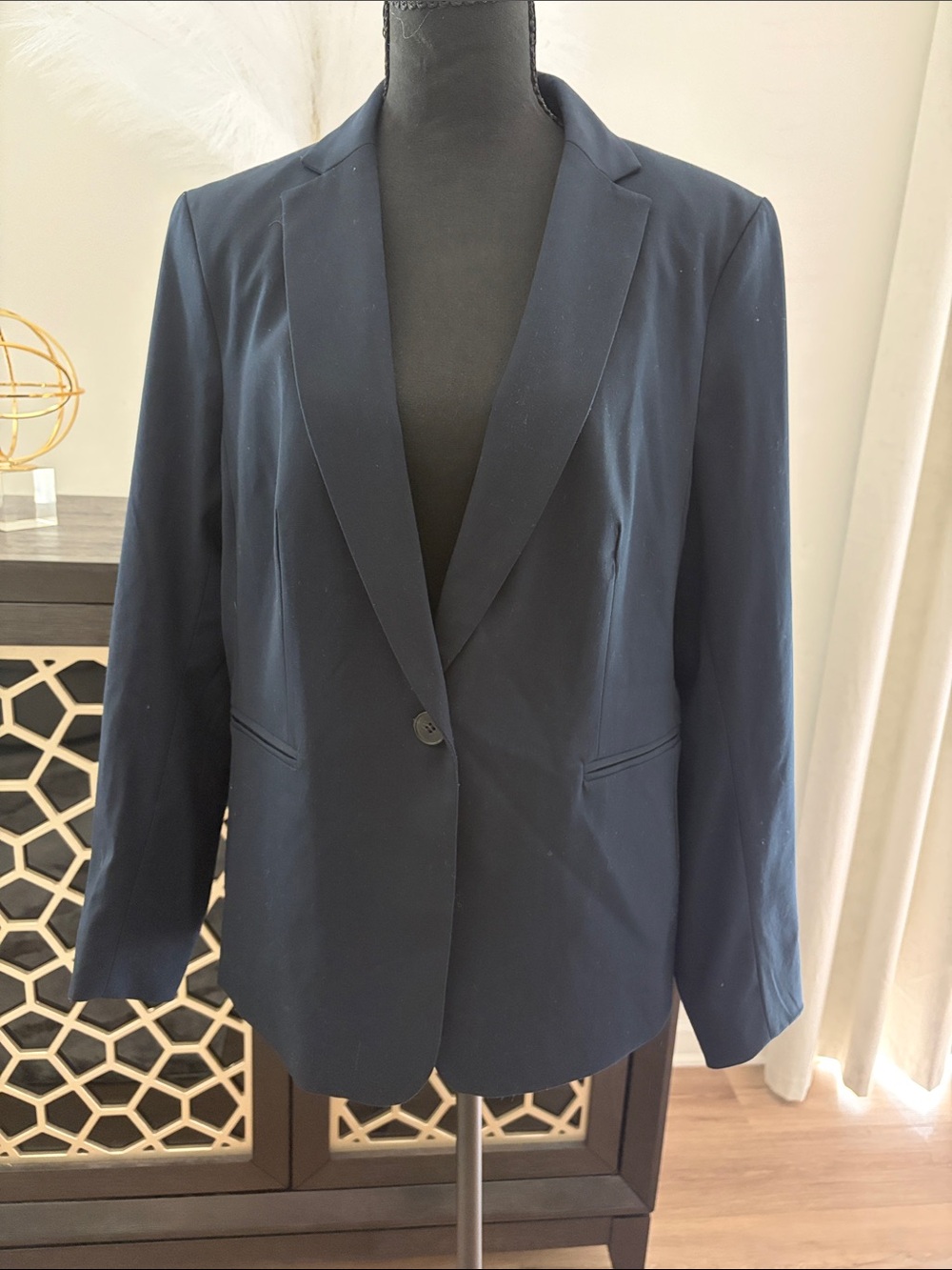 H&M Navy Single-Button Women's Blazer